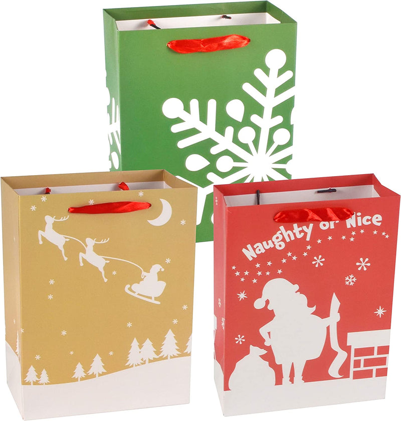 Christmas Assorted Gift Bags, 18 Pack
