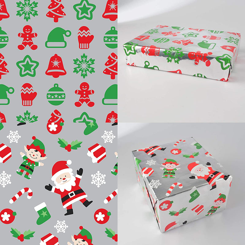 6 Rolls Foil Wrapping Paper Set