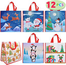 12 Piece Large Christmas Tote Bags