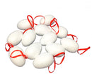 Bunny Shape Basket with 12 White Blank Foam Eggs, 3 Pack