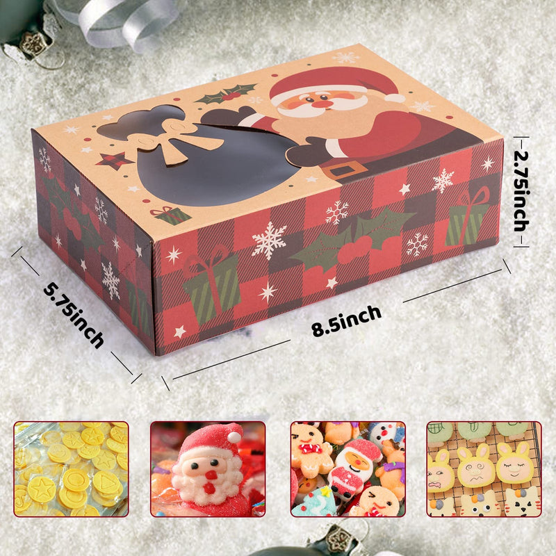 Cookie Boxes with Window, 24 Pcs