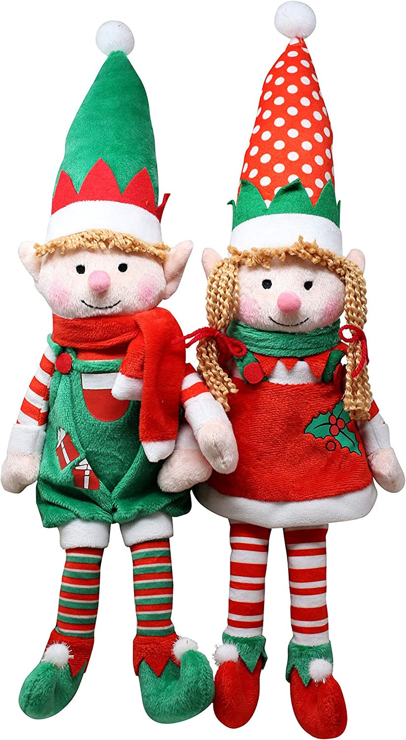 Elf Plush Christmas Satiated Toys, 2 Pack