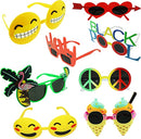Fancy Frame Kids Neon Sunglasses, 8 Pcs
