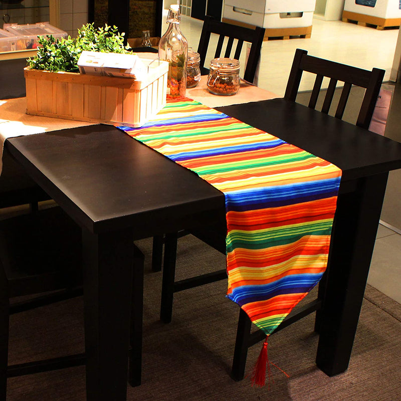 84in Mexican Serape Table Runner