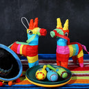 8Pcs Mini Donkey Pinatas Muti Color