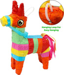 8Pcs Mini Donkey Pinatas Muti Color
