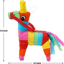 8Pcs Mini Donkey Pinatas Muti Color
