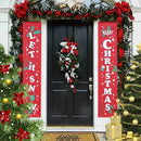 Let it Snow Merry Christmas Hanging Door Banner