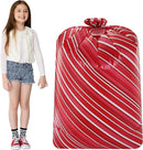 Large Holiday Plastic Gift Bags (Red), 3 Pcs