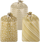 Holiday Golden Plastic Gift Bags