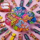 28Pcs Mini Skateboards in Boxes with Kids Valentines Cards for Classroom Exchange