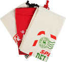 Large Santa Drawstring Sacks, 3 Pieces