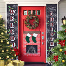 Welcome and Merry Christmas Porch Hanging Sign