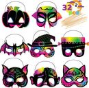 32 Pcs Halloween Scratch Masks