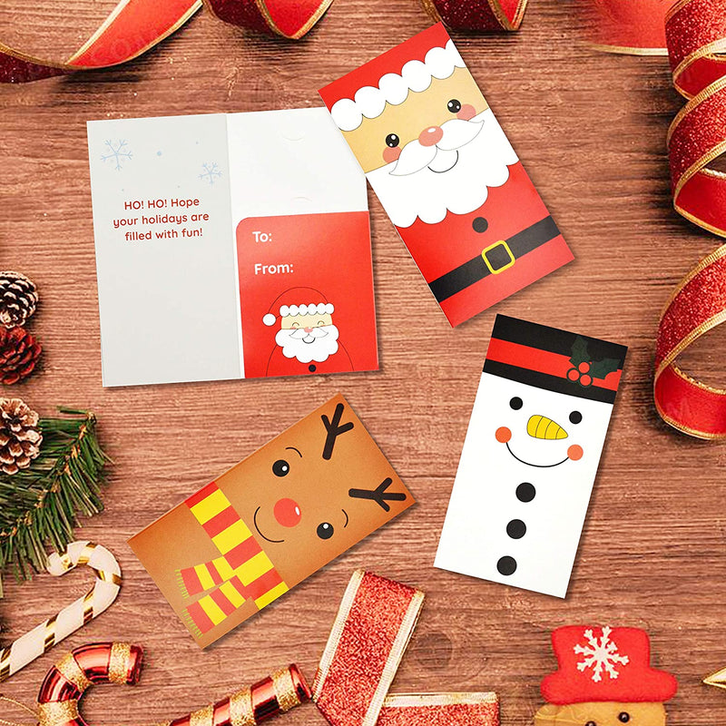 42 Pcs Simple Cartoon Christmas Holiday Greeting Cards