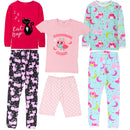 Girls Owl Christmas Pajamas Set