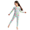 Girls Owl Christmas Pajamas Set