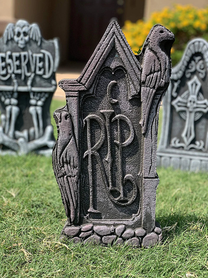 17in Foam Graveyard Tombstone, 5 Piece