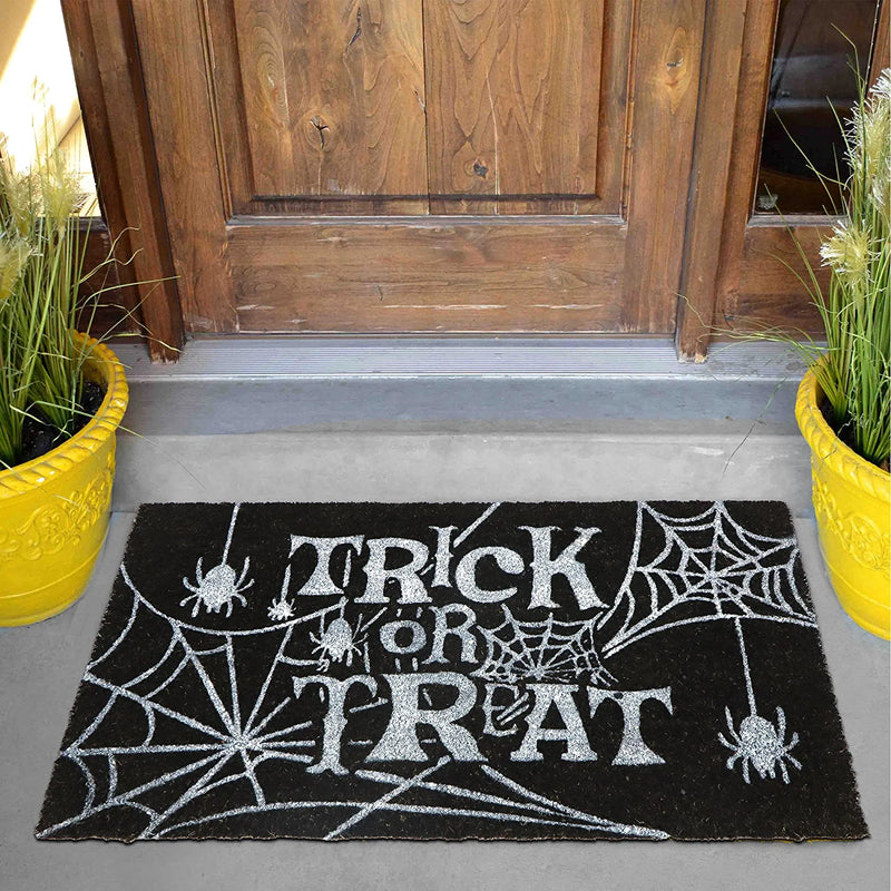 Halloween Spider Web Front Door mat
