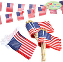 10in Stick Flags & 8in Flag Garlands, 14 Pcs