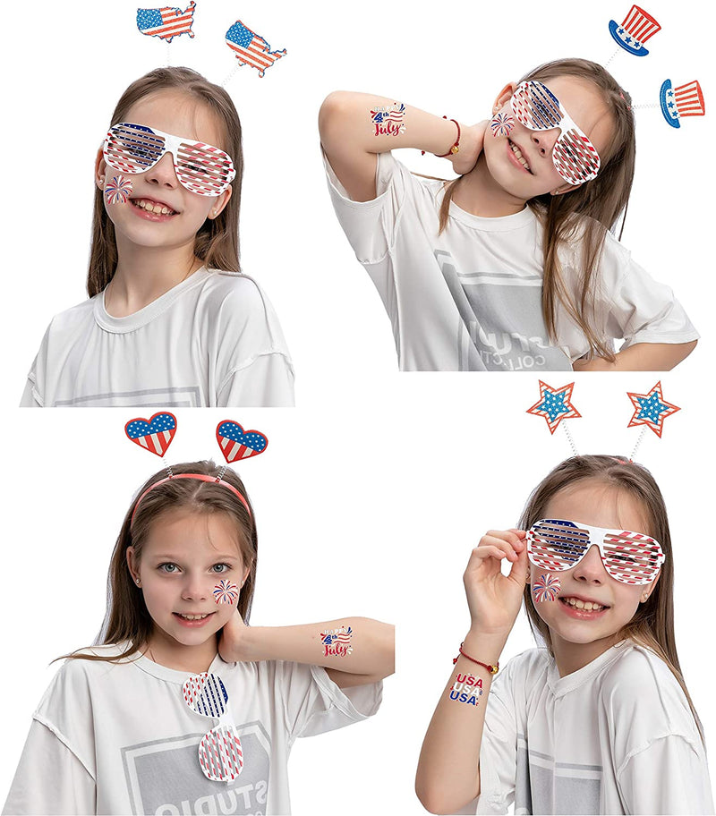 Party Favors with Glasses, Headband, & Tattoos, 72 Pcs