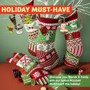 Large Size Rustic Cable Knit Christmas Stockings