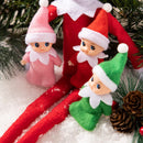 Green Pink Red Tiny Baby Elf Doll Christmas