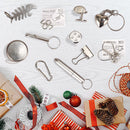 Christmas Party Table Favors (Red White Snowflake), 12 Pack