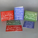 72 Christmas Elegant Lettering Greeting Cards