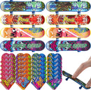 28Pcs Mini Skateboards in Boxes with Kids Valentines Cards for Classroom Exchange