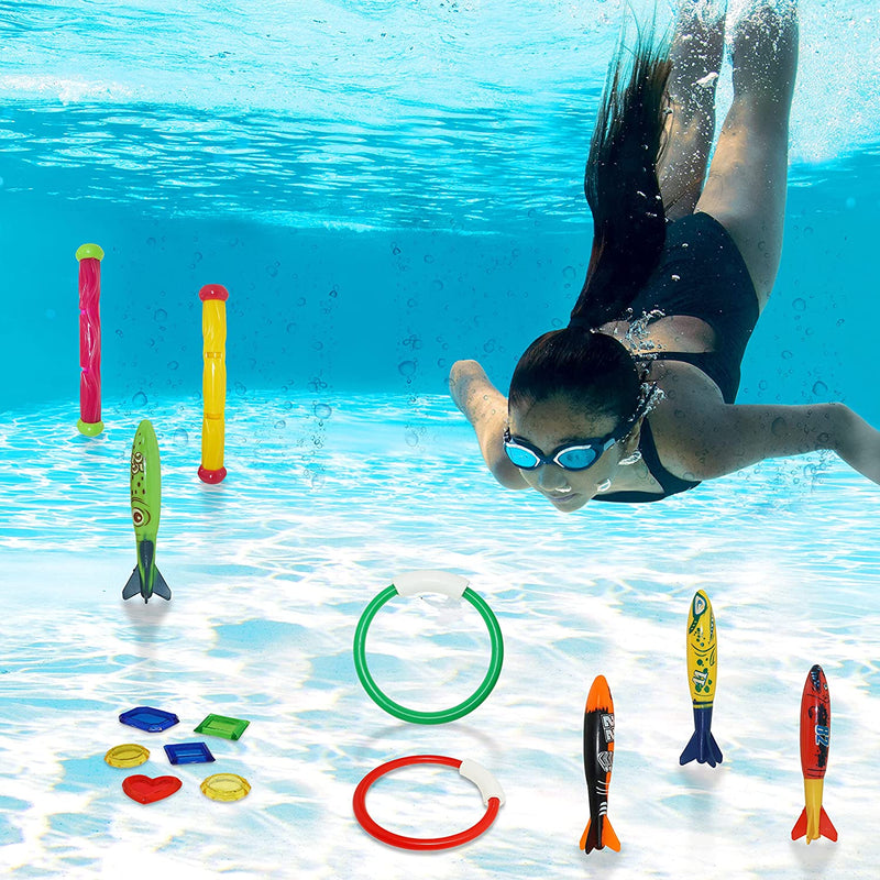 Sloosh - Summer Diving Toys, 18-piece Set
