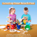SLOOSH - Beach Buckets with Sand Shovels, 12 Sets
