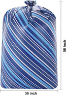 Large Holiday Plastic Gift Bags (Blue), 3 Pcs