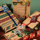 48Pcs Christmas Gift Bow Assortment, Red Silver Blue White