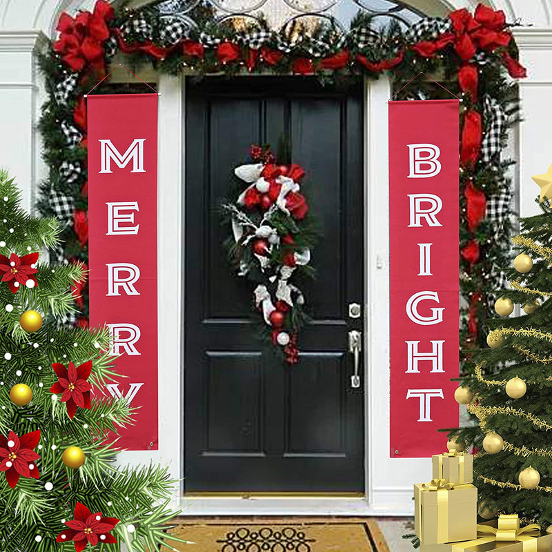Merry and Bright Christmas Banner