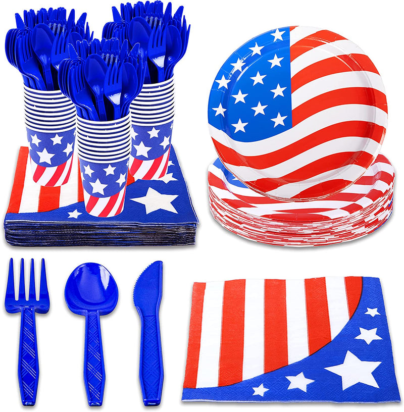 Party Supplies with Plastic Utensils, 180 Pcs