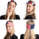 Flag Headband & Flower Headband Accessories, 2 Pcs
