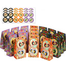 Halloween Day Of The Dead Treat Bags with Stickers, 36 Pcs