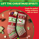 Large Size Rustic Cable Knit Christmas Stockings