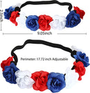 Flag Headband & Flower Headband Accessories, 2 Pcs