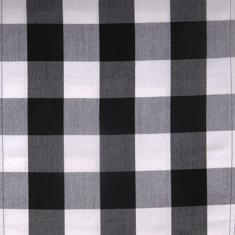 Christmas Table Runner Buffalo Check Classic 14x72in (black & white)