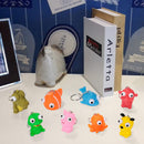 28Pcs Prefilled Hearts with push bubbleping Eyes Keychains and with Valentines Day Cards for Kids-Classroom Exchange Gifts