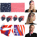 Flag Headband, Bandana & Hairpins Accessories, 4 Pcs