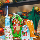 Christmas Drawstring Goodie Gift Bags, 36 Pcs