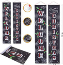 Welcome and Merry Christmas Porch Hanging Sign