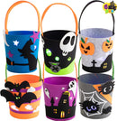 Halloween Light Up Felt Bucket, 6 Pcs