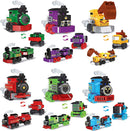 24Pcs Prefilled Hearts with Train Building Blocks and Valentines Day Cards for Kids-Classroom Exchange Gifts