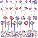 Pinwheels, Headbands, and Temporary Tattoos, 72 Pcs