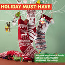 15in Knit Christmas Stockings, 4 Pack