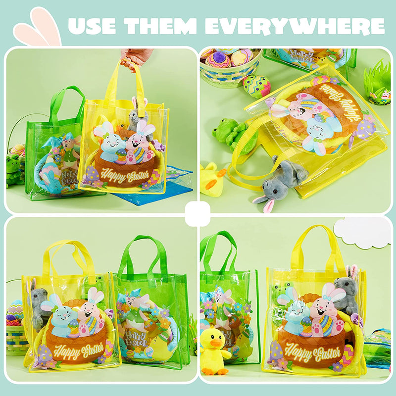 12Pcs Big Size Easter Gift Bags with Handles